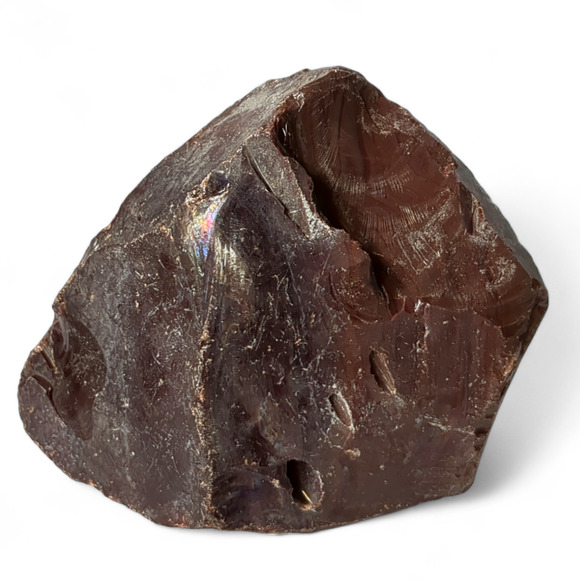 Chocolate Opaque Art Glass Cullet Slag Glass #4XL83 - Picture 1 of 6